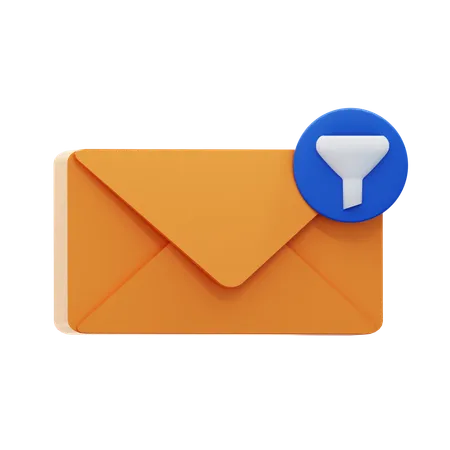 Filter Message  3D Icon