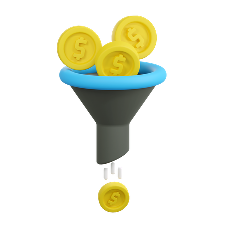 Filter money  3D Icon