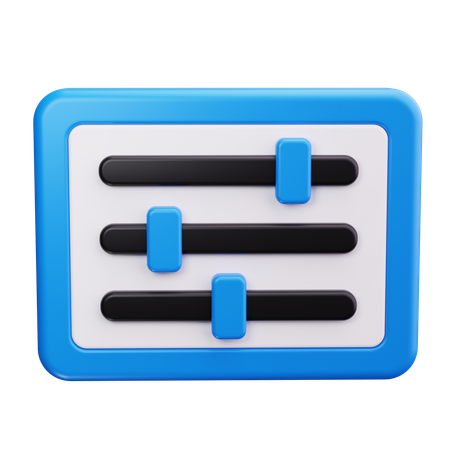 Filter Settings  3D Icon