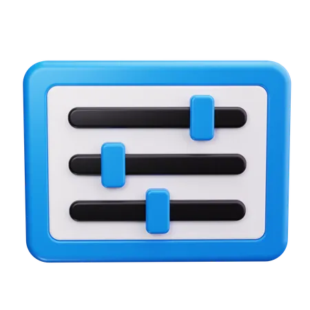 Filter Settings  3D Icon