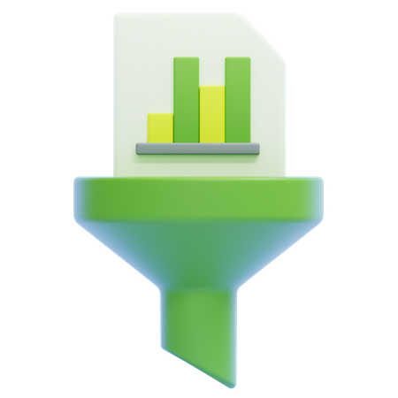 Filtrado de datos  3D Icon