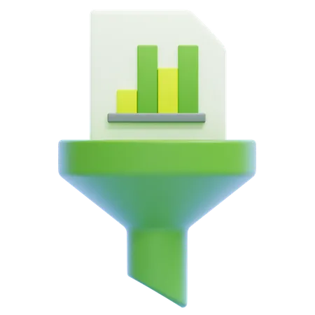 Filtrado de datos  3D Icon