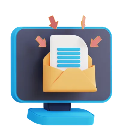 Filtrage des e-mails entrants  3D Icon