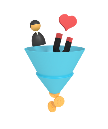 Filtragem de dados  3D Icon