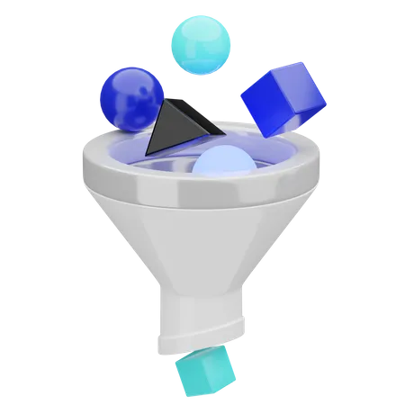 Filtragem de dados  3D Icon