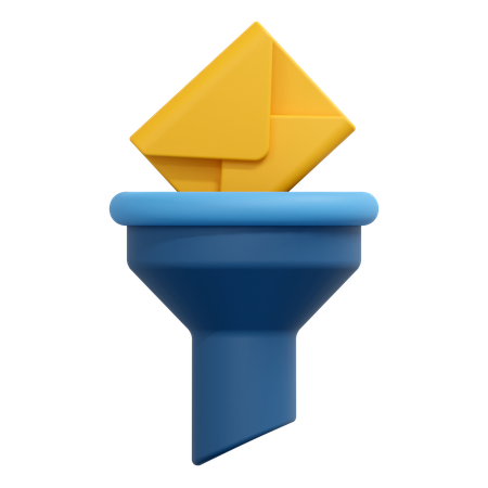 Mensagem de filtragem  3D Icon