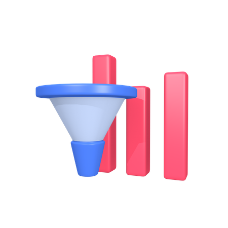Filtrar análise de dados  3D Icon