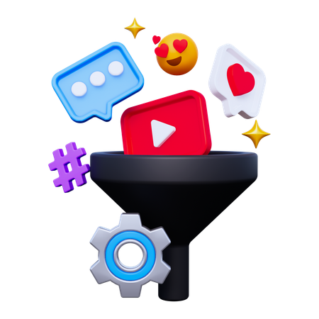 Filtre de médias sociaux  3D Icon