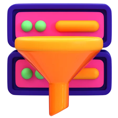 Filtre de serveur  3D Icon