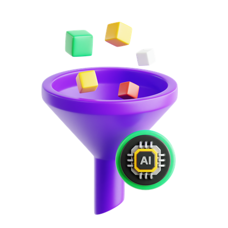 Filtro de ia  3D Icon