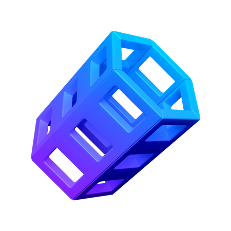 Anel de filtro forma abstrata  3D Icon