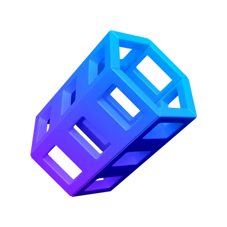 Anel de filtro forma abstrata  3D Icon
