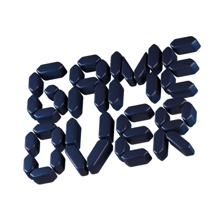 Game Over  3D Icon