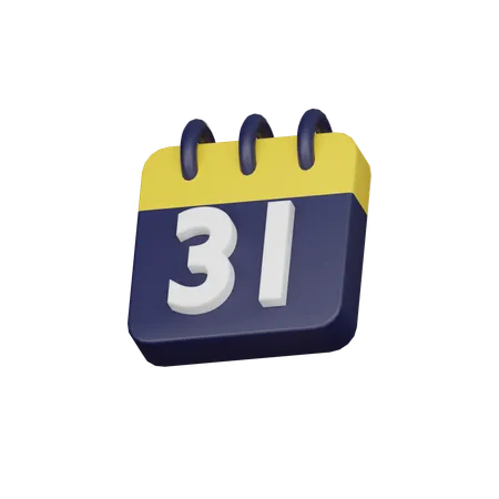 Fin de año  3D Icon