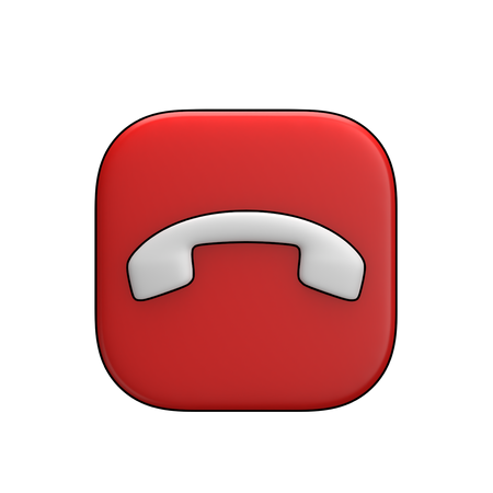 Finalizar llamada  3D Icon
