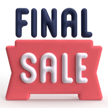 Final Sale  3D Icon