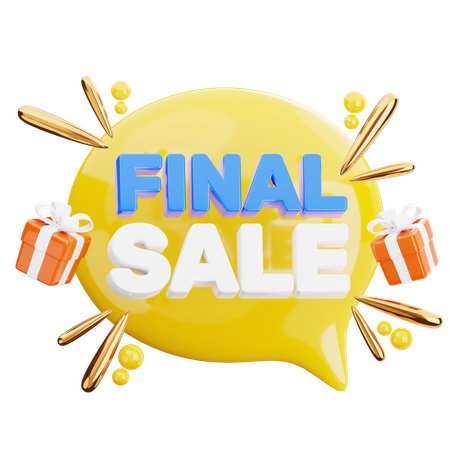 Final Sale  3D Icon