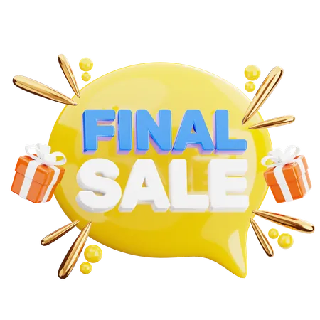 Final Sale  3D Icon