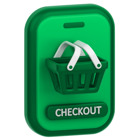 Checkout de compras  3D Icon