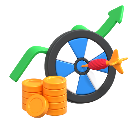 Meta financeira  3D Icon