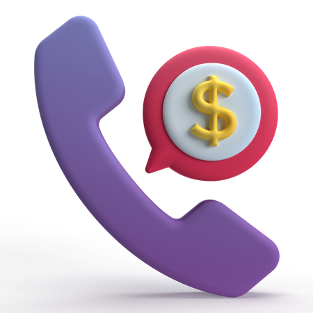 Chamada financeira  3D Icon