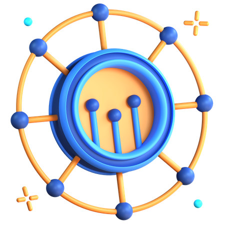 Finanças Descentralizadas  3D Icon