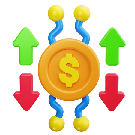 Finanças Descentralizadas  3D Icon