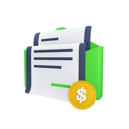 Correio financeiro  3D Icon