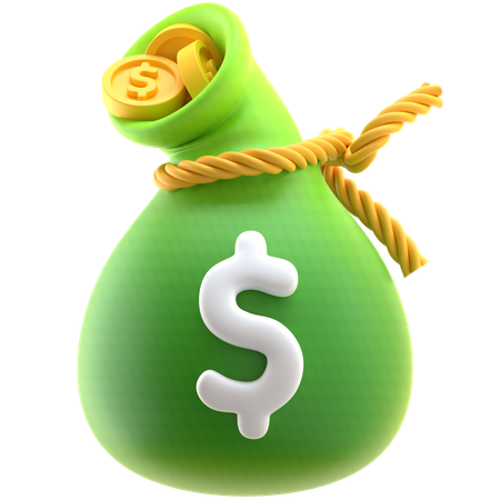 Símbolo de poupança financeira  3D Icon