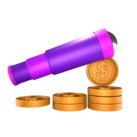 Previsão financeira  3D Icon