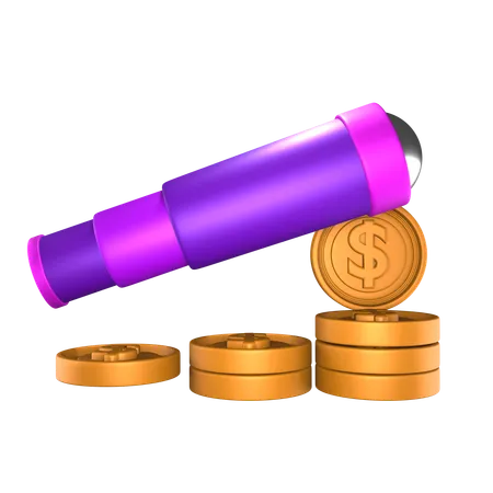 Previsão financeira  3D Icon