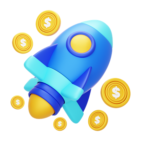Inicialização financeira  3D Icon