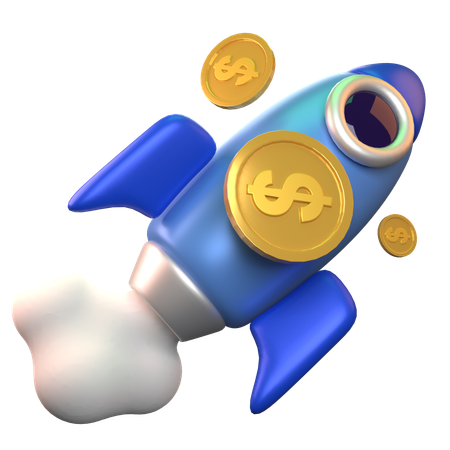 Inicialização financeira  3D Icon