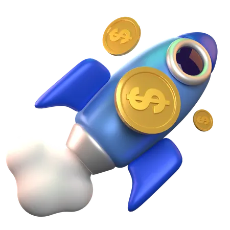 Inicialização financeira  3D Icon