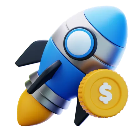 Inicialização financeira  3D Icon