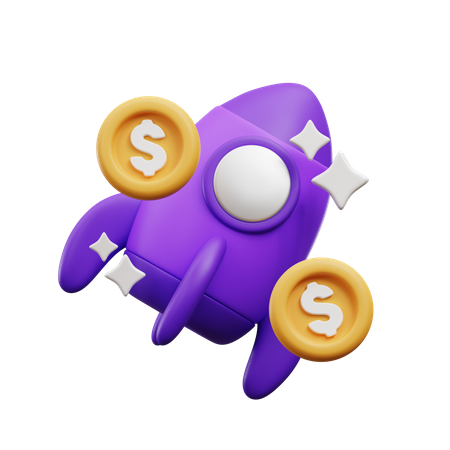 Inicialização financeira  3D Icon