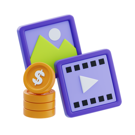 Finance Advertisement  3D Icon