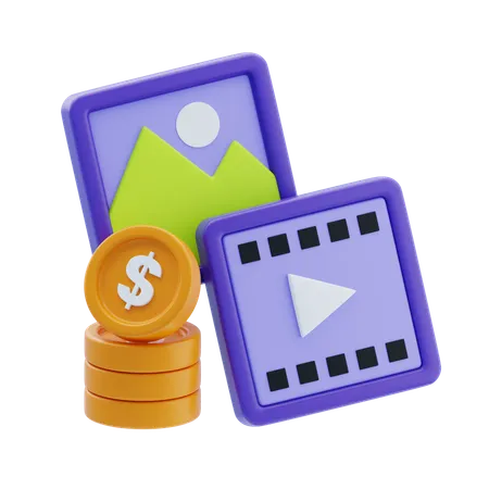 Finance Advertisement  3D Icon