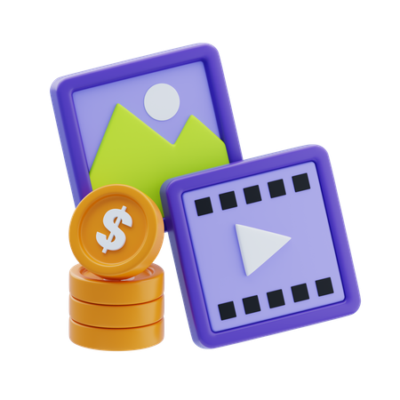 Finance Advertisement  3D Icon