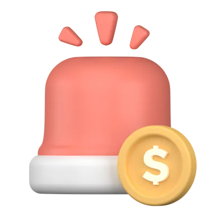 Finance Alert  3D Icon