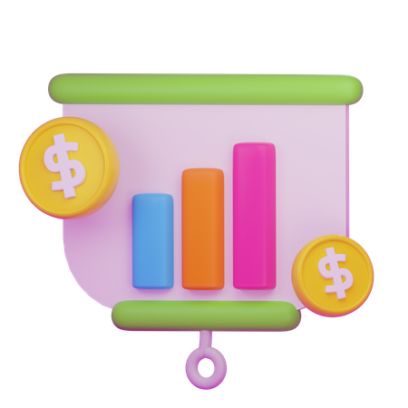 Finance Analys  3D Icon