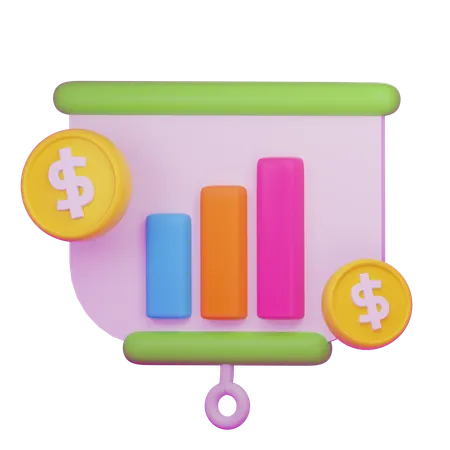 Finance Analys  3D Icon