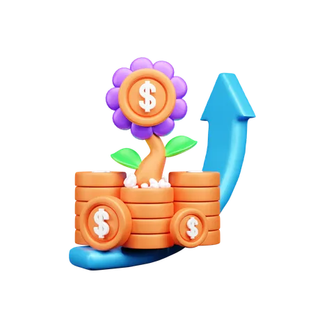 財務分析  3D Icon