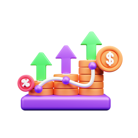 Finance Analysis  3D Icon