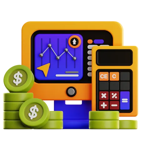 FINANCE ANALYSIS  3D Icon