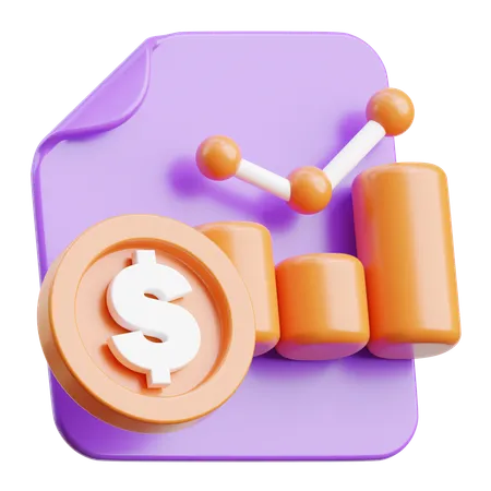 Finance Analysis  3D Icon