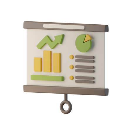 Finance Analysis  3D Icon