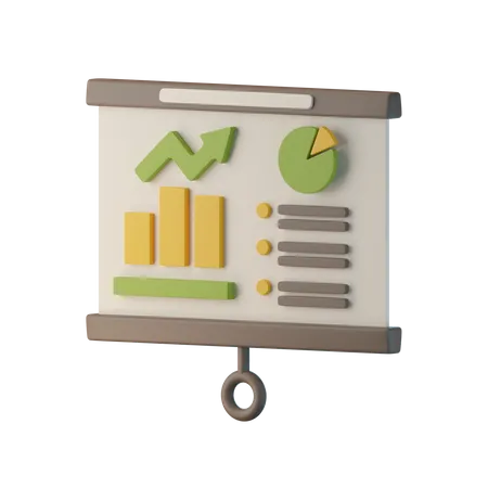 Finance Analysis  3D Icon