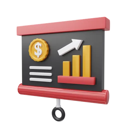 Finance Analysis  3D Icon