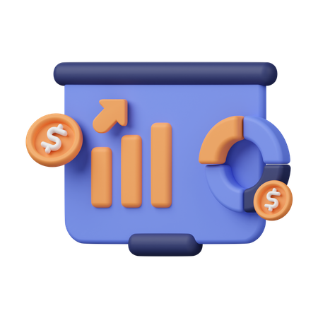 Finance Analysis  3D Icon